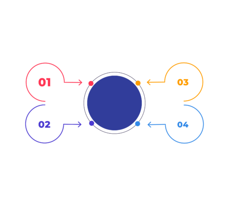 4 steps Infographic Tempelate