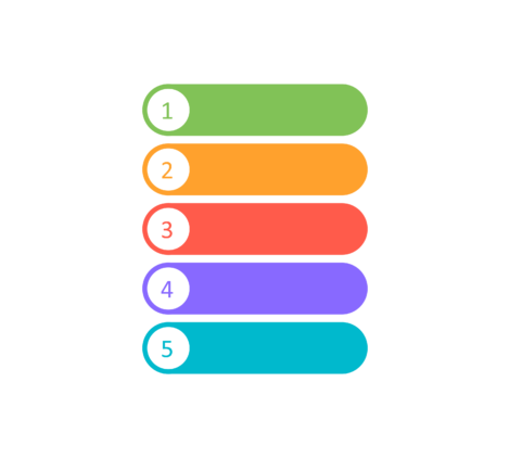 5 Steps Infographic Tempelate Vector