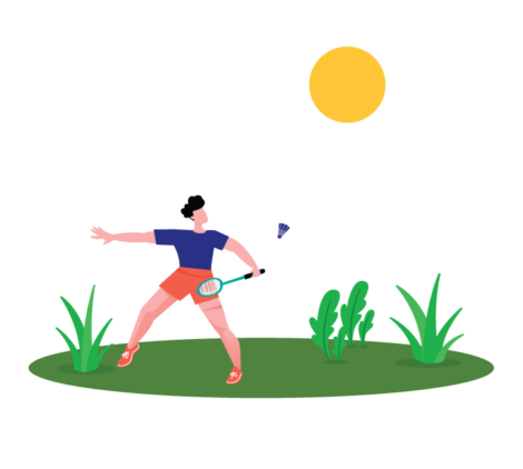 Athlete Doing Sports Vector