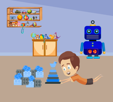 Baby Balancing The Stack Ring Vector