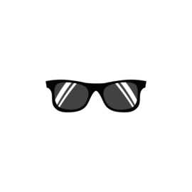 Black Sunglasses Vector Icon