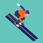 Boy Skier Vector