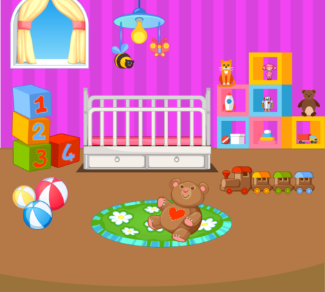 Colorful Baby Nursery Vector