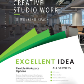 Creative Studio Green Flyer Design