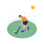 Faceless Male Hockey Player Vector