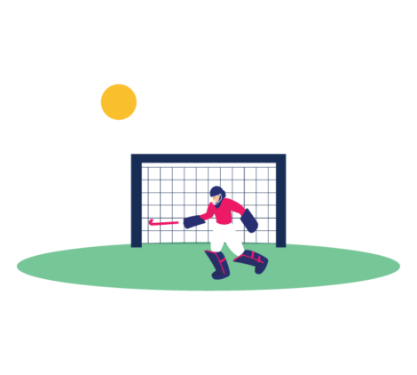Goalkeeper Vector Illustration