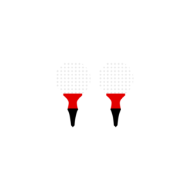 Golf Ball On Tee Vector Illustration