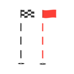 Golf Flag Vector Illustration