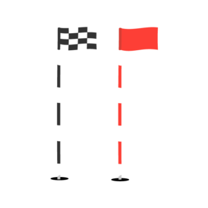 Golf Flag Vector Illustration