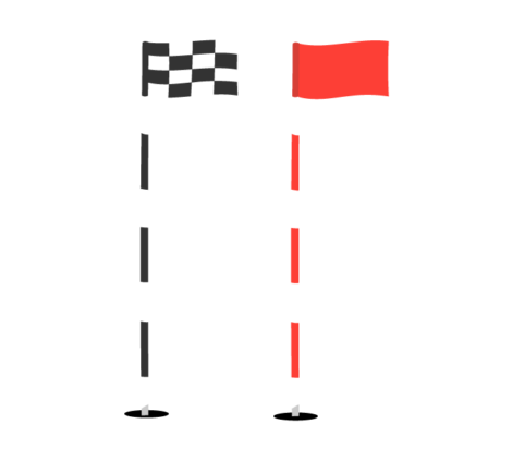Golf Flag Vector Illustration