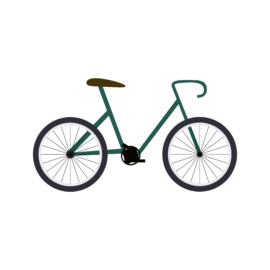 Hybrid Bicycle Vector