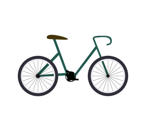Hybrid Bicycle Vector