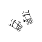 Ice Hockey Gloves Vector Illustration