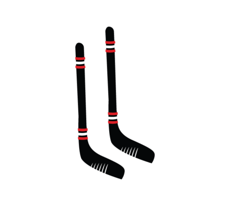 Ice Hockey Golf Keeper Stick Vector
