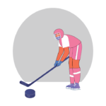 Ice Hockey Player Vector