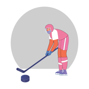 Ice Hockey Player Vector