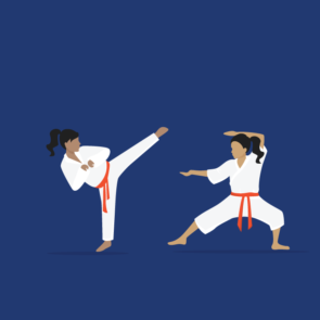 Karate Player Vector