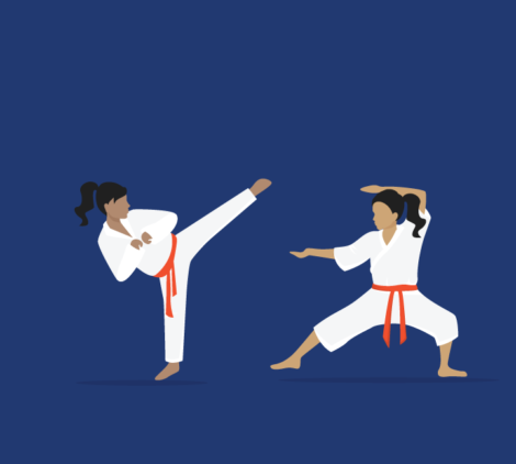 Karate Player Vector