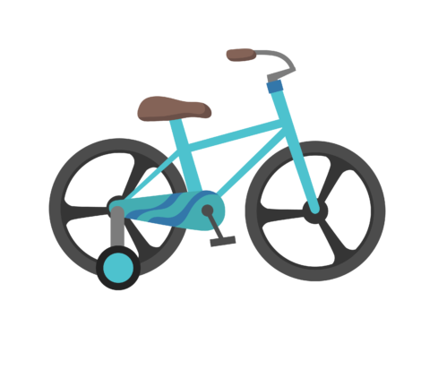 Kids Bicycle Vector