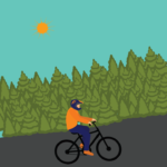 Male Cyclist Vector