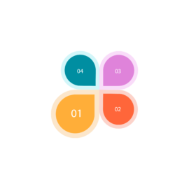 Modern Infographic Template with Four Points