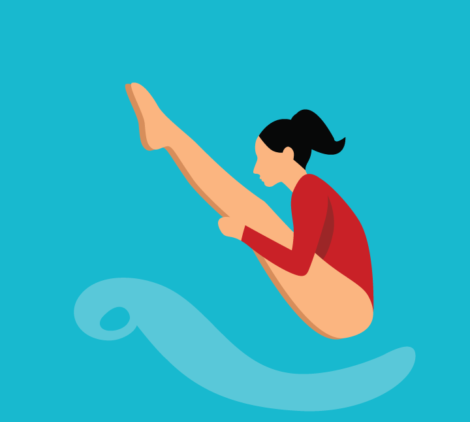 Pool Gymnastic Vector