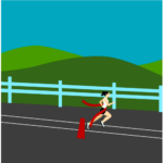 Running Female Vector