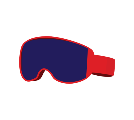 Ski Sports Goggles Vector