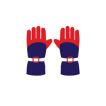 Skiing Gloves Vector