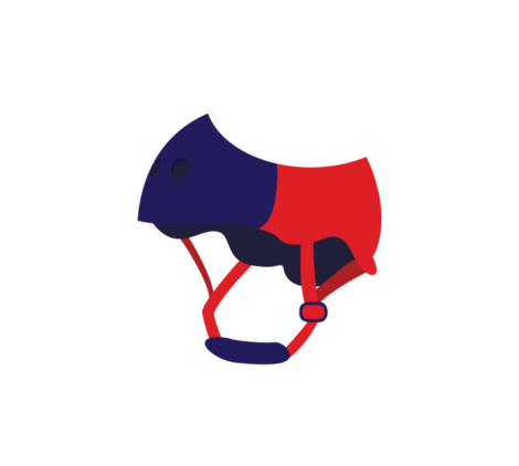Skiing Helmet Vector