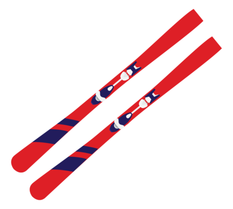 Skiing Skis Vector
