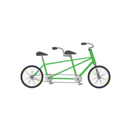 Tendem Bicycle Vector