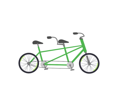 Tendem Bicycle Vector
