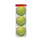 Tennis Ball In transparent Bottle Packing Vector