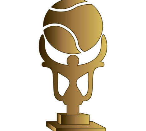Tennis Ball Winning Trophy Vector