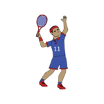 Tennis Player Vector