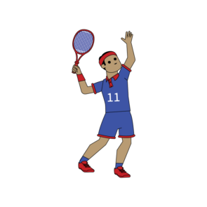 Tennis Player Vector