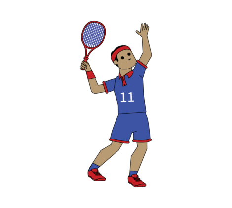 Tennis Player Vector