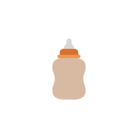 baby feeder flat icon