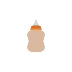 baby feeder flat icon