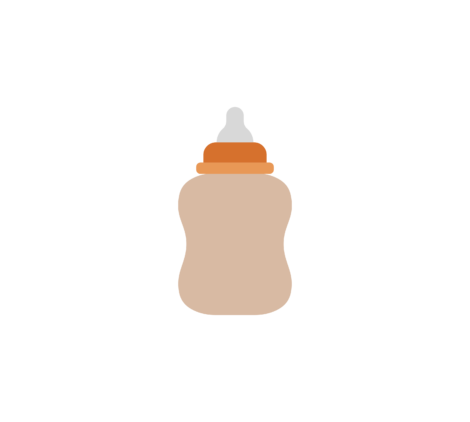 baby feeder flat icon