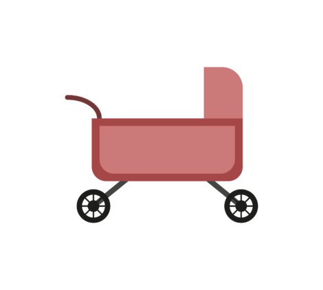 baby stroller vector