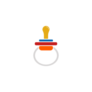 cute baby nipple icon