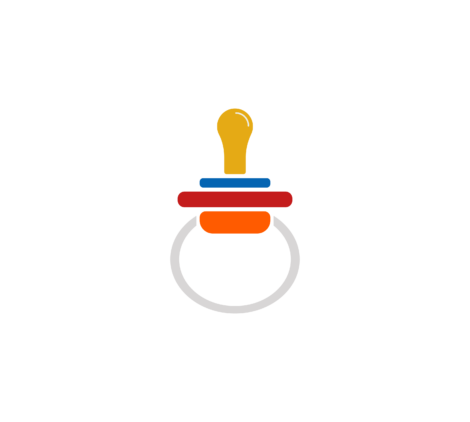 cute baby nipple icon