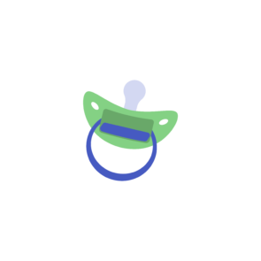 isometric style baby nipple vector