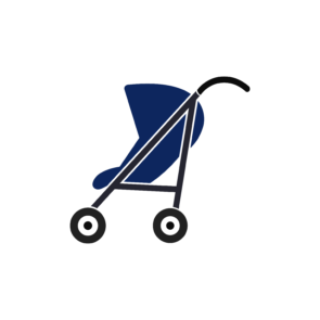 perambulator with wheel