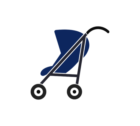 perambulator with wheel