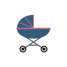 retro baby carriage
