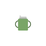 toddler sippy cup vector