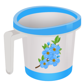 Bath Mug, bath, bug,bathroom, water, set-4